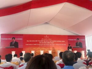 Hình ảnh buổi lễ chính thức khởi công Vinhomes Dương Kinh